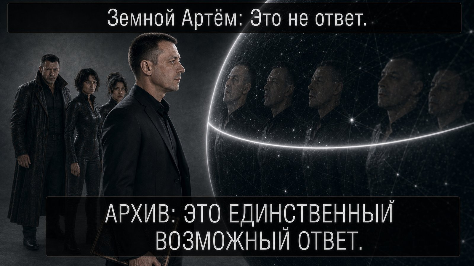 Отражения земного Артёма множатся на поверхности сферы — «Это не ответ» «Это единственный возможный ответ»