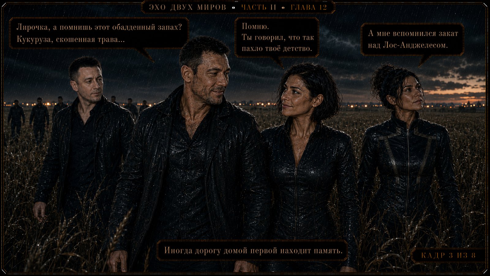 Промокшие насквозь.