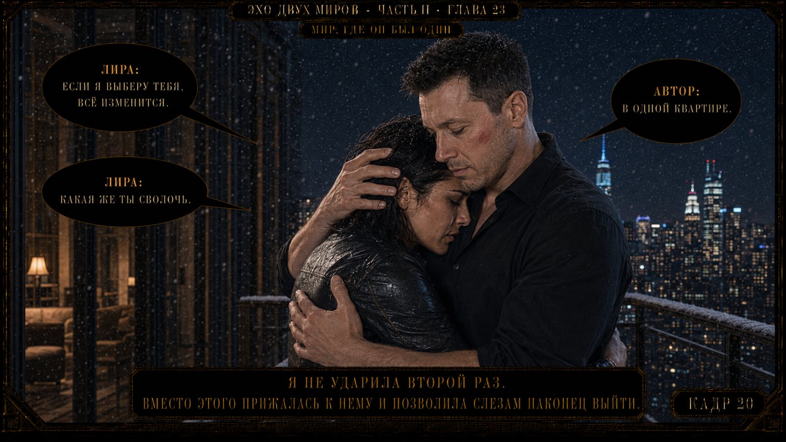 — Ты заслужил, — прошептала я.