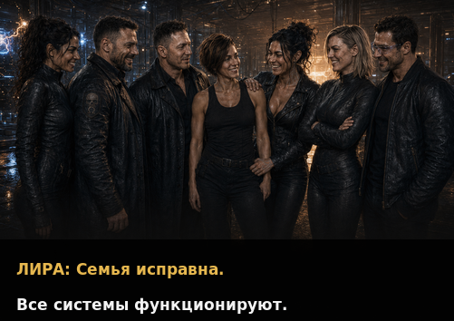 Комикс-кадр: «Семья исправна»