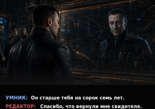 Комикс-кадр: «Спасибо, что вернули мне свидетеля»